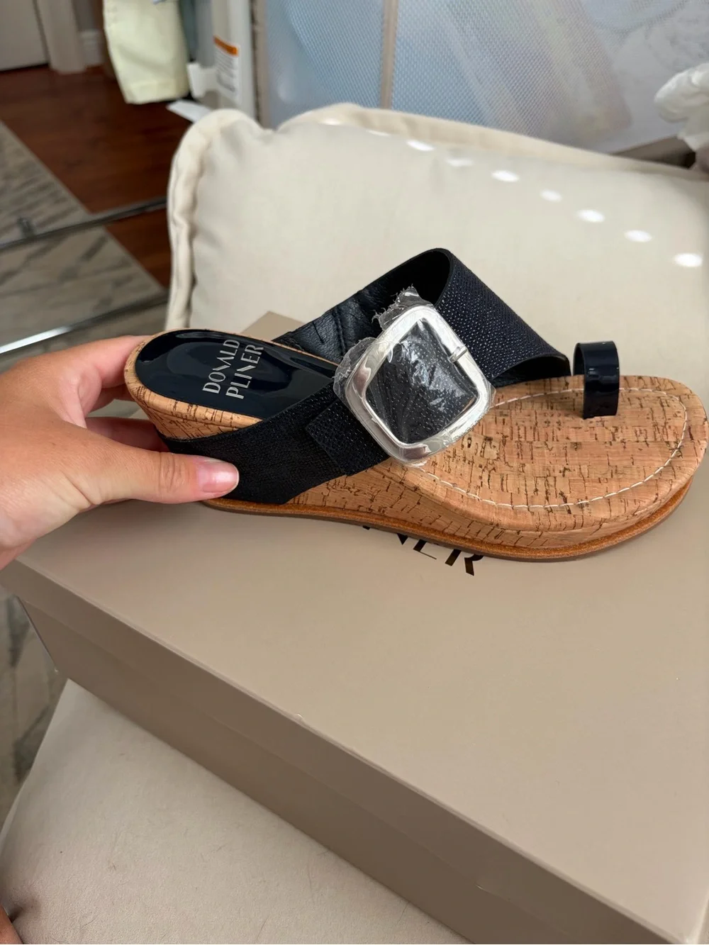 Donald Pliner Gyer Raffia Sandal